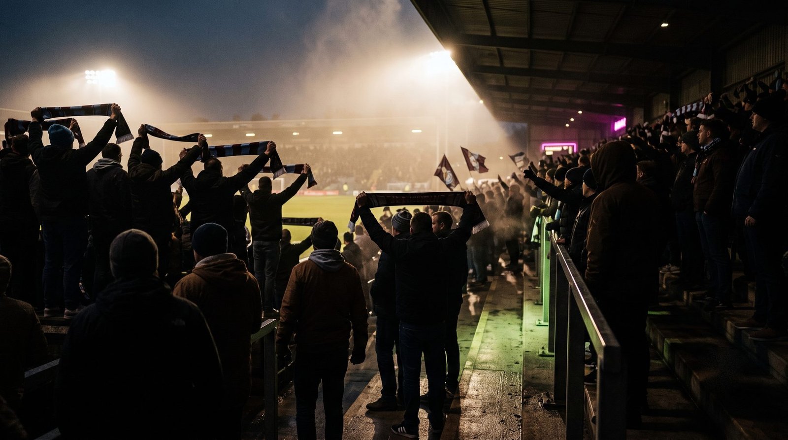 Fans at a match